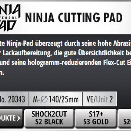 Полірувальний круг твердий - Scholl Concepts Ninja Spider Pad 140/25 мм. червоний (SHL20343)