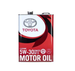 Синтетичне моторне мастило, 4 л TOYOTA Motor Oil SN 5W-30