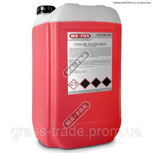 АКТИВНА ПІНА COLOR FOAM RED 25 KG