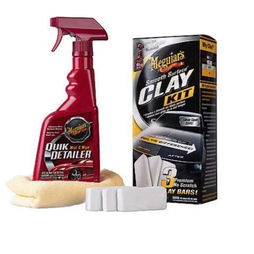 Максимальний набір для очищення кузова - Meguiar's Smooth Surface™ Clay Kit (G191700)