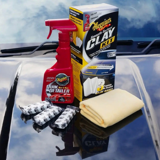 Максимальний набір для очищення кузова - Meguiar's Smooth Surface™ Clay Kit (G191700)