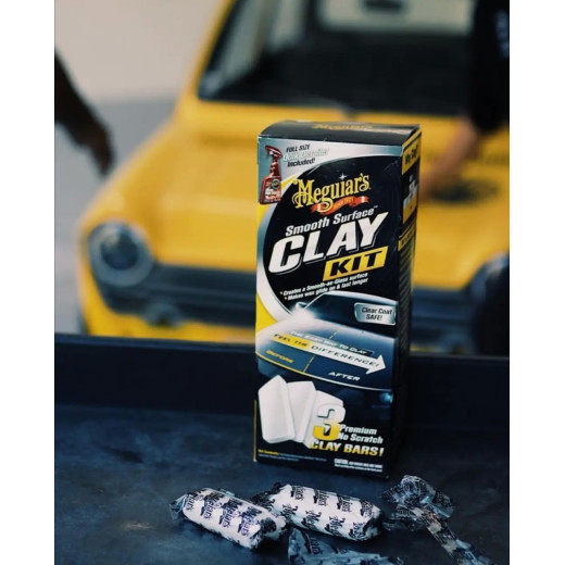 Максимальний набір для очищення кузова - Meguiar's Smooth Surface™ Clay Kit (G191700)