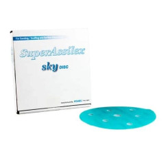Блакитний шліфувальний абразивний круг KOVAX Super Assilex Sky K600 Ø125 mm, 7 holes