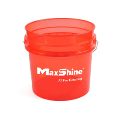 Відро для детейлінгу 13 л. - MaxShine Detailing Bucket Transparent червоний (MSB001-R)
