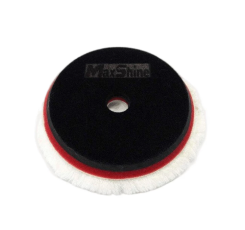 Грубий полірувальний круг з вовни Ø125 мм MaxShine Wool Cutting Pad - Torsional Rubber Backed