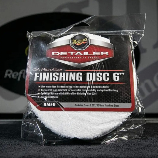 Полірувальний круг микрофибровый фінішний 2шт.- Meguiar's DA Microfiber Finishing Disc 6