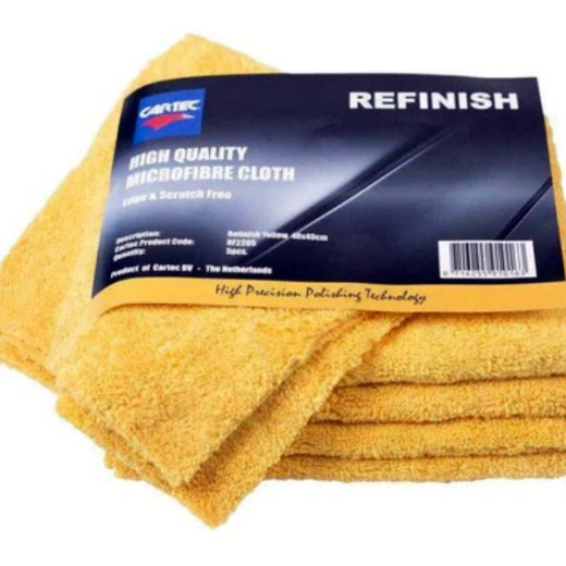 Фібра для авто - Cartec Refinish Microfibre Towel 40х40см. жовтий