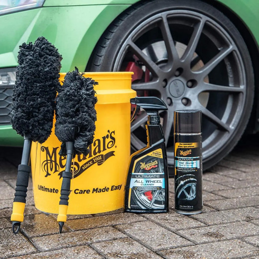 Щітка мікрофіброва для миття дисків - Meguiar's Supreme Microfibre Wheel Brush Medium 35 см. (X1902EU)