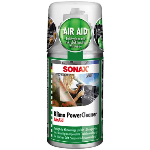 Очисник кондиціонера антибактеріальний - Sonax Klima Power Cleaner Air Aid, 100 мл. (323100)