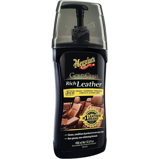 Гель 3 в 1 для догляду за шкіряним салоном - Meguiar's Gold Class™ Rich Leather Gel 400 мл. (G17914)