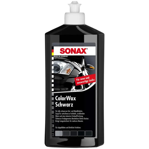 Кольоровий віск чорний - Sonax ColorWax Schwarz, 500 мл. (298200)