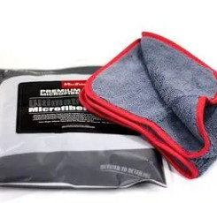 Рушник мікрофібровий - MaxShine Microfiber Towel 40x60 см. 600 gsm сіро-червоний (1014060G)