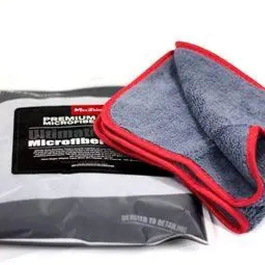 Рушник мікрофібровий - MaxShine Microfiber Towel 40x60 см. 600 gsm сіро-червоний (1014060G)