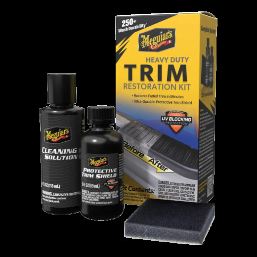 Набір для відновлення зовнішнього пластику - Meguiar`s Heavy Duty Trim Restoration Kit (G250100)