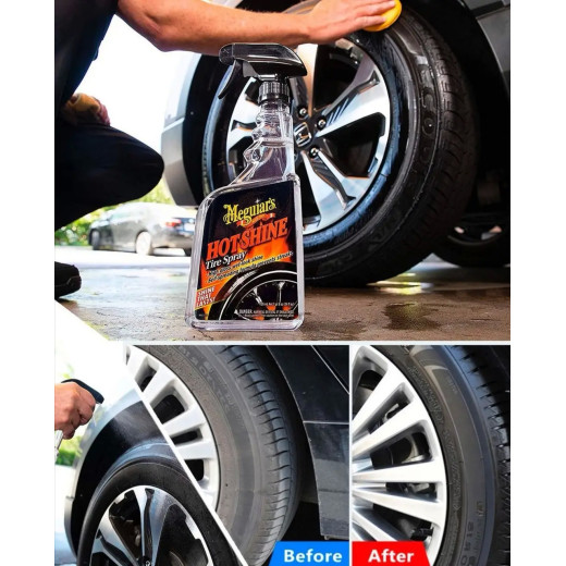 Спрей для чорніння шин - Meguiar's Hot Shine Tire Spray 709 мл. (G12024)