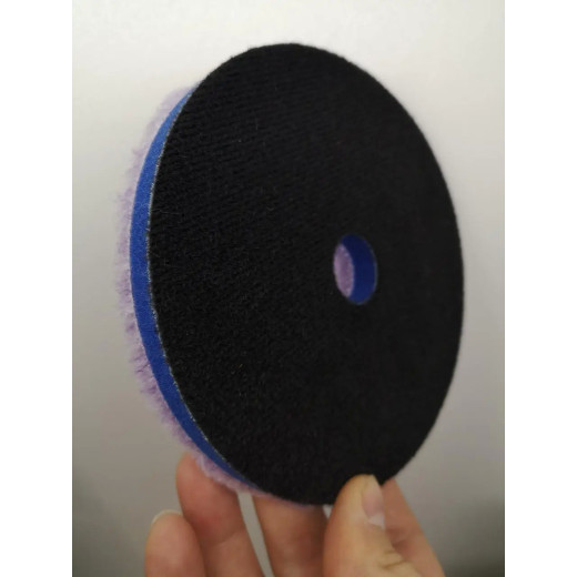 Полірувальний круг з гібридної шерсті на поролоні - Lake Country Blue Foam & Purple Foamed Wool Pad 125 мм. (HD-9550-WH)