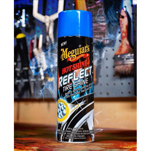 Спрей з блискавками для шин - Meguiar's Hot Shine Reflect Tire Shine 425 г. (G18715)