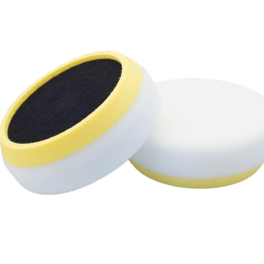Полірувальний круг хвилястий з бортами жорсткий - Flexipads Body Shop 150 мм. біло-жовтий (44605)