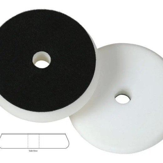 Поролоновий коло середньої жорсткості білий - Lake Country White Foam Polishing Pad 125 мм. (FR-HWHITE 5.5)