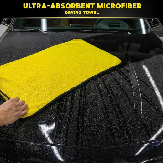 Рушник мікрофібровий для сушки - Meguiar`s Supreme Shine Drying Towel 78,7x54,6 см. жовтий (X190400)