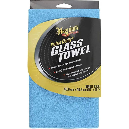 Рушник для скла - Meguiar`s Perfect Clarity Glass Towel 40,6х40,6 см. синій (X210300)