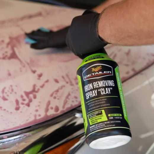 Чистка кузова від часток металу - Meguiar`s Iron Removing Spray 