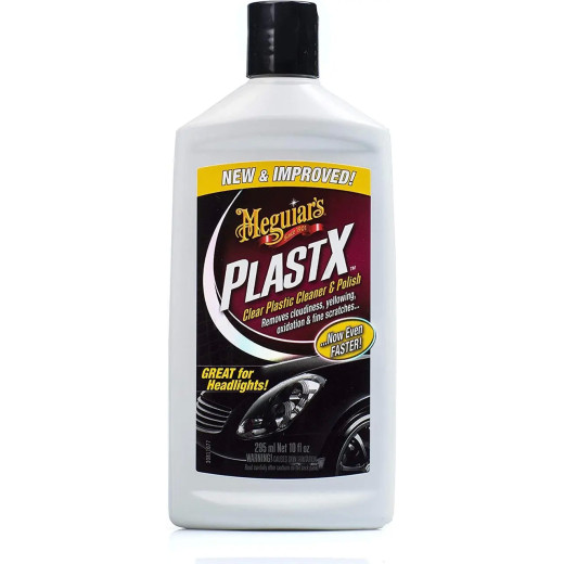 Очищувач поліроль для прозорого пластику - Meguiar's PlastX™ Clear Plastic Cleaner & Polish 295 мл. (G12310)