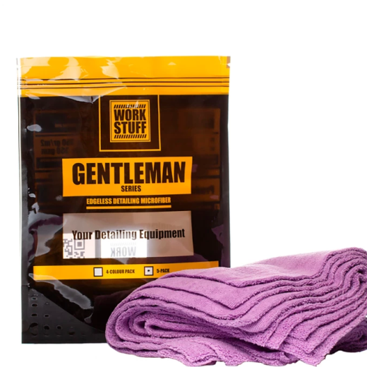 Набір з 5 мікрофібр фіолетового кольору Work Stuff Gentleman Basic 5-pack Purple