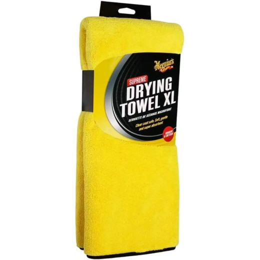 Рушник мікрофібровий для збору води  - Meguiar's Supreme Drying Towel XL 55x85 см. 1050 gsm жовтий (X1905EU)