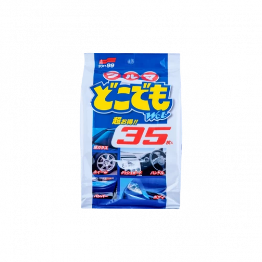 Універсальні очищувальні серветки SOFT99 Multi Cleaning Wipes