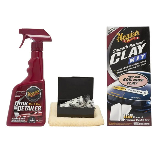 Набір для чищення кузова з ефектом поліролю - Meguiar's Smooth Surface Clay Kit (G1016)