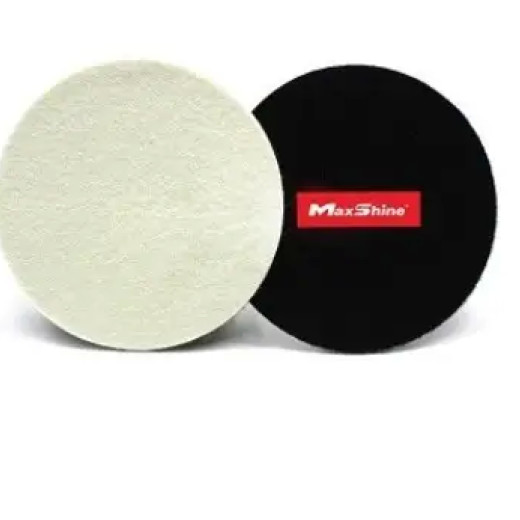 Набір полірувальних кругів фетрових 2 шт. - MaxShine Glass Wool Polishing Pad 130 мм. (2065130)