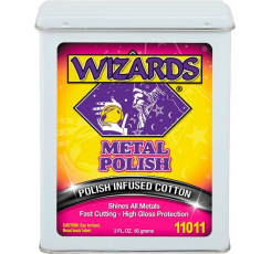 Вата для очищення металу та хрому Wizard Metal Polish