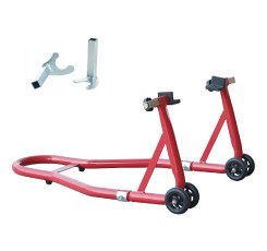 Підставка під заднє колесо мотоцикла L-подібна 340 кг з 2 адаптерами