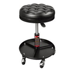 Стілець автослюсаря регулюємий з інструментальною полицею