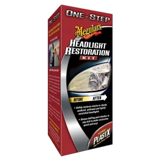 Набір для відновлення фар - Meguiar's One-Step Headlight Restoration Plus Kit (G1900K)