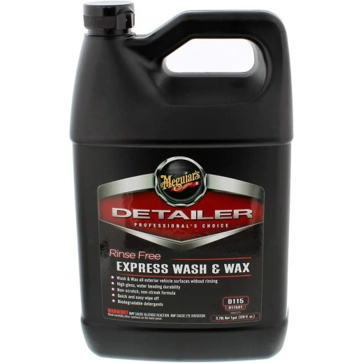 Шампунь Meguiar's концентрований суха мийка з воском Detailer Rinse Free Express Wash & Wax 3,79 л