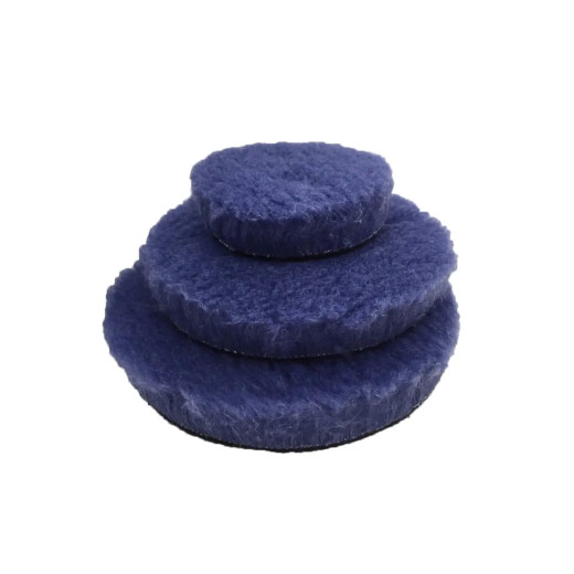 Полірувальний круг гібридна шерсть - Lake Country Blue Hybrid Wool 75 мм (HYB-80-1)