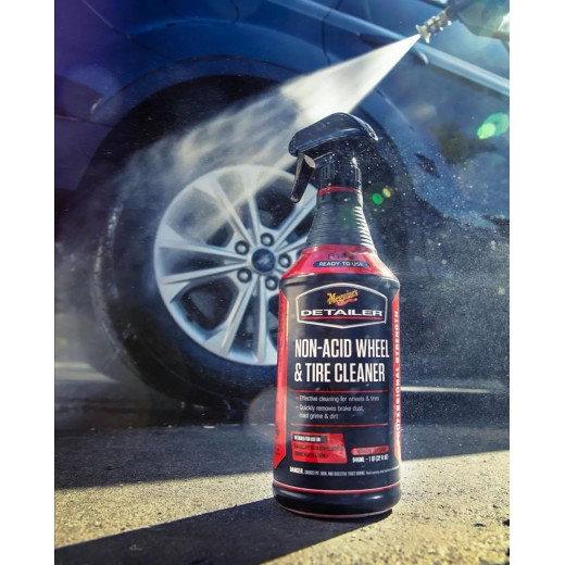 Очисник шин і колісних дисків - Meguiar's Detailer Non-acid Wheel & Tire Cleaner 946 мл. (DRTU14332)