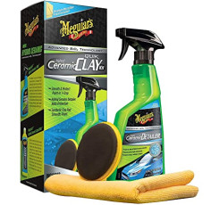 Набір для очищення кузова з ефектом кераміки Meguiar's Hybrid Ceramic Quik Clay Kit.