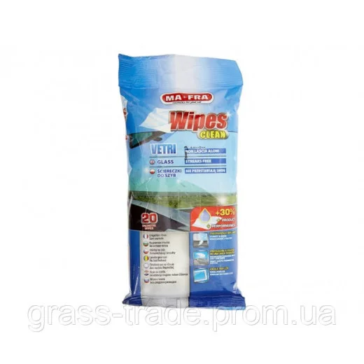 ВОЛОГІ СЕРВЕТКИ ДЛЯ СКЛА WIPES VETRI